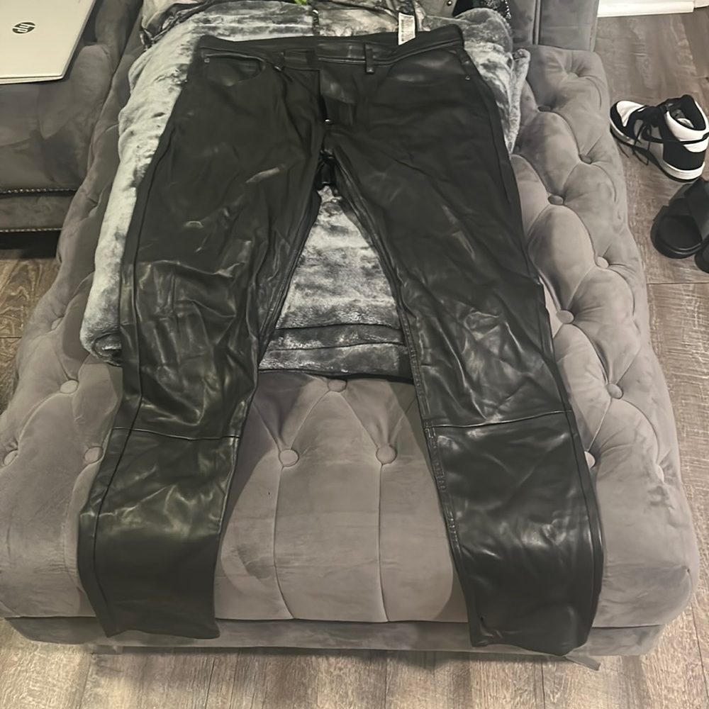 Zara men’s leather pants